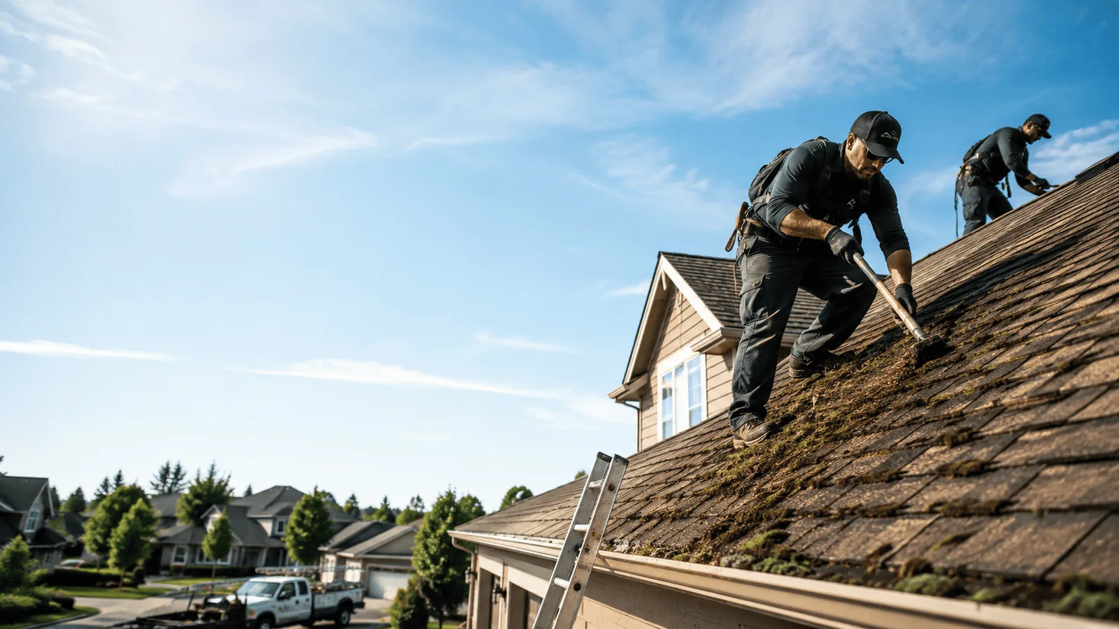 Roof Moss Removal in Columbus, IN near me